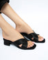 RHEA Crystal Studded Block Heels